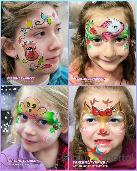 Maľovanie na tvár Trnava - FAREBNE TVÁRIČKY, facepainting Trnava