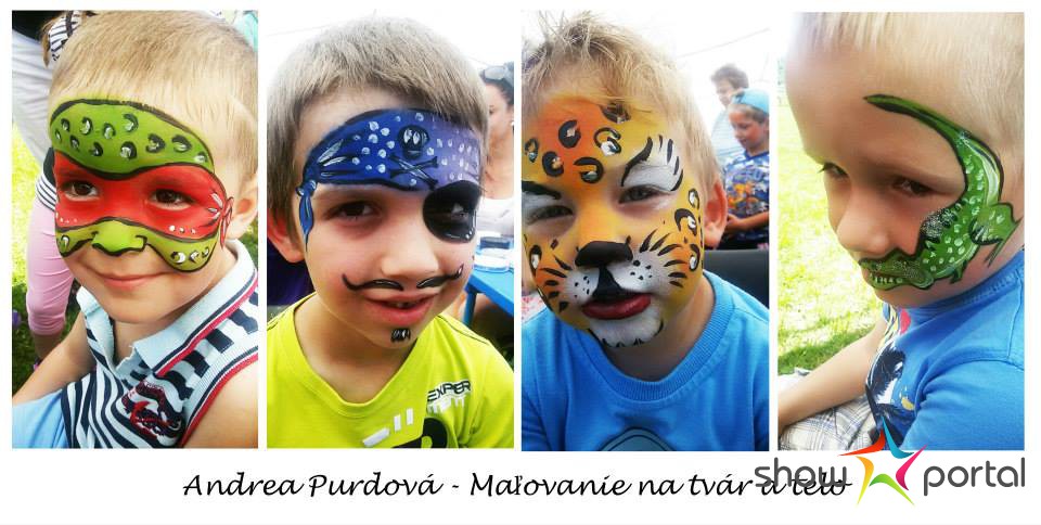 Maľovanie na tvár a telo - Andrea Purdová