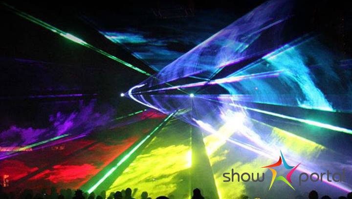 Laser show - plnofarebná