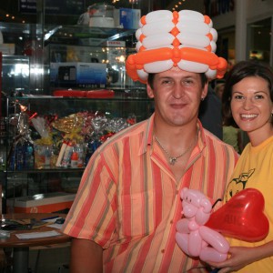 Modelovanie balónov - balloon show